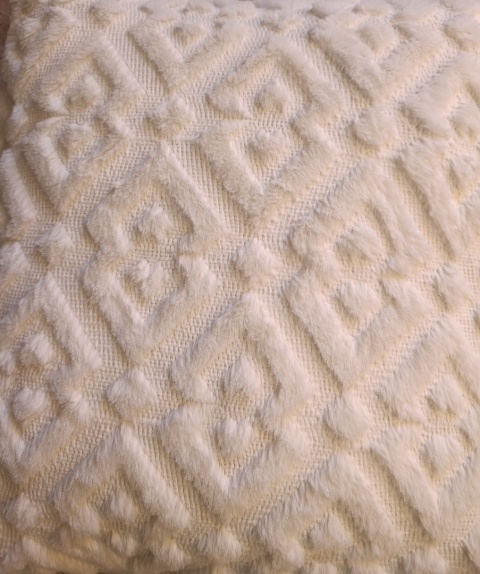 MIULEE Poszewka dekoracyjna biała 60 x 60 cm Zestaw 2 sztuk