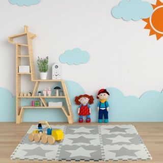 Mata piankowa puzzle dla dzieci 31 x 31 cm 9 szt