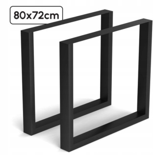 Nogi metalowe loftowe do stołu, biurka industrialne 2szt. 80x72 cm