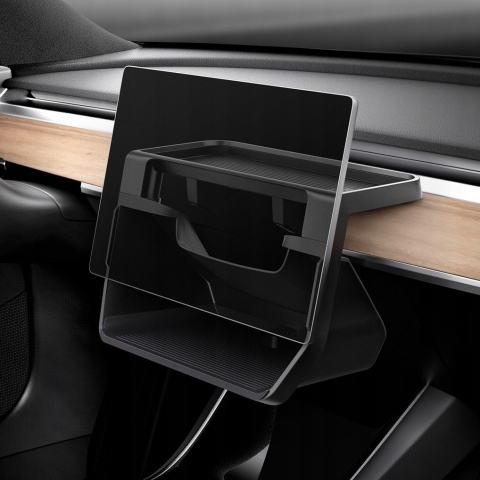 Organizer, schowek pod ekran konsoli Tesla 3/Y, magnetyczny solidny, Spigen