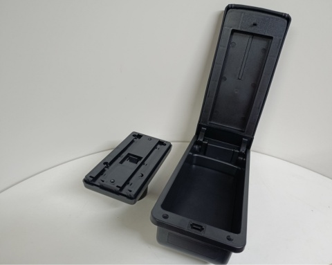 PODŁOKIETNIK SAMOCHODOWY ZE SCHOWKIEM - CZARNY Uniwersalny -Stabilny