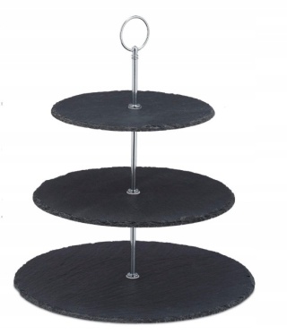 Patera obrotowa Relaxdays 20 cm kamienna