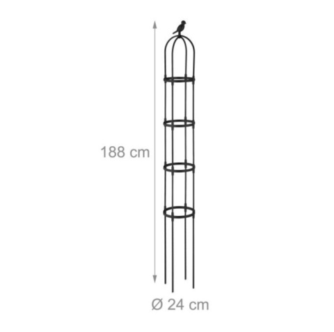 Pergola ogrodowa ozdobna 188 cm zestaw 2 szt.