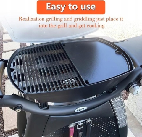 Płyta żeliwna do grilla 45,3x31,6 cm, ruszt