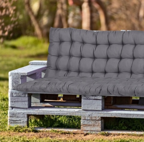 Poduszka na leżak ogrodowy,ławkę Relaxdays 180 x 50 x 7 szary