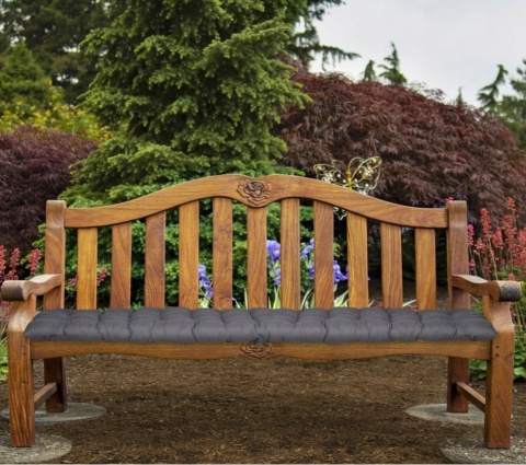 Poduszka na leżak ogrodowy,ławkę Relaxdays 180 x 50 x 7 szary