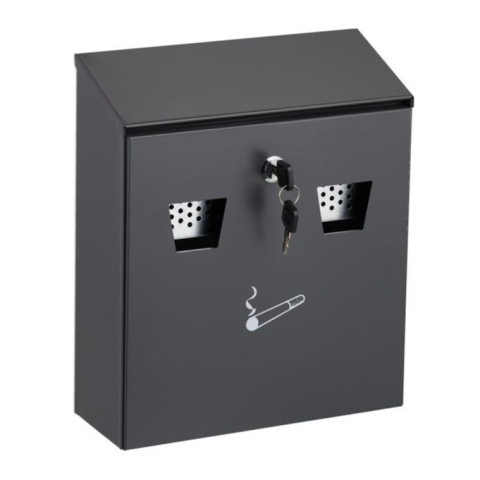 Popielniczka zewnętrzna ścienna kolor antracytowy