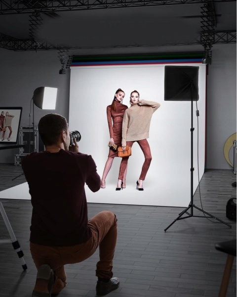 RALENO 2X Softbox 50W LED 50x50 cm + statywy + torba – zestaw studyjny, lampa studyjna