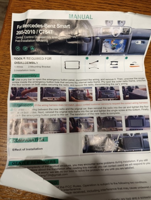 Radio multimedialne Mercedes-Benz Benz 2005-2010/C7547 + kamerka cofania