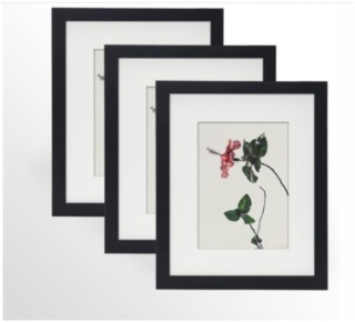 3 szt zestaw Ramka na zdjęcia stojąca lub wisząca , czarna 20 x16 cm