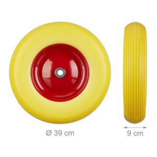 RELAXDAYS BEZDĘTKOWE KOŁO DO TACZKI WÓZKA 4.80 4.00-8 39 CM MAX 100KG