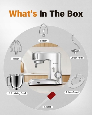 Robot plenarny Facelle 6,5 l stal nierdzewna 6 POZIOMÓW PRĘDKOŚCI 2000 W
