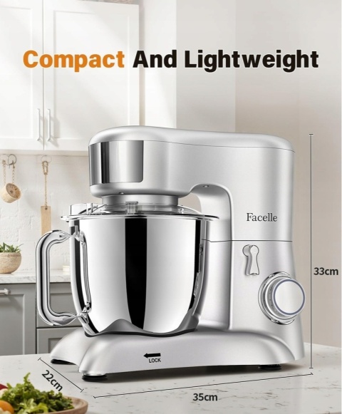 Robot plenarny Facelle 6,5 l stal nierdzewna 6 POZIOMÓW PRĘDKOŚCI 2000 W