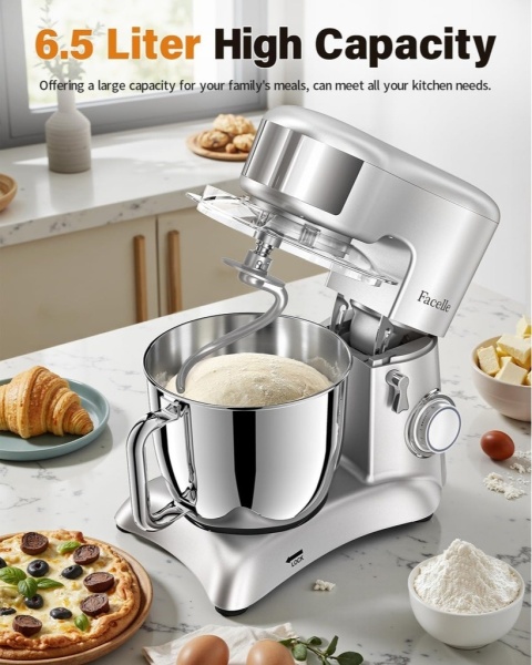 Robot plenarny Facelle 6,5 l stal nierdzewna 6 POZIOMÓW PRĘDKOŚCI 2000 W