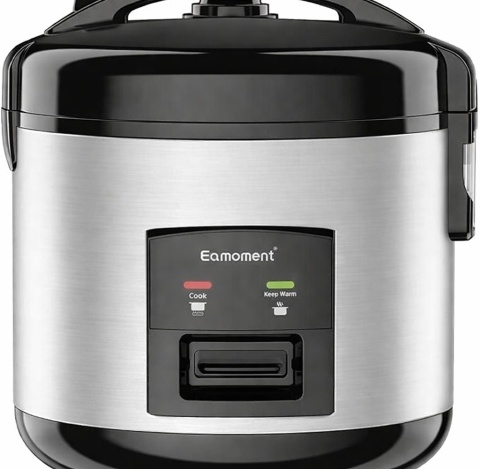 SZYBKOWAR/ RYŻOWAR GARNEK WIELOFUNKCYJNY SREBRNY EAMOMENT