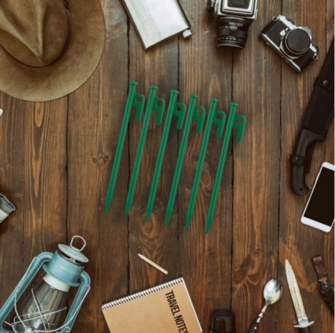 Śledzie do namiotu 12szt. długość 20cm, metal Relaxdays