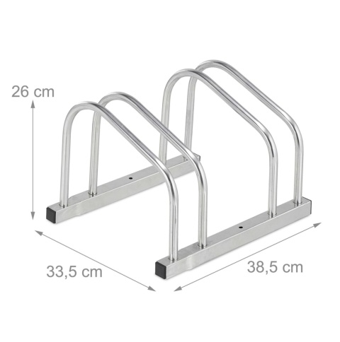 Stalowy stojak na 2 rowery