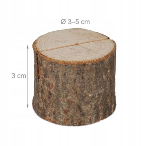 Stojak na winietki z drewna Zestaw 47 sztuk stojaki na wizytówki