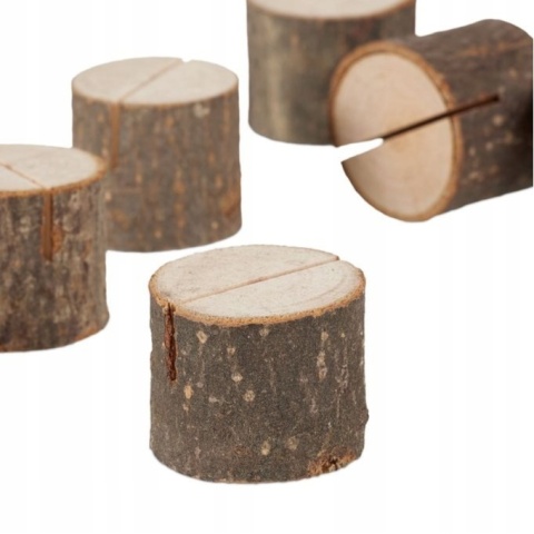 Stojak na winietki z drewna Zestaw 47 sztuk stojaki na wizytówki