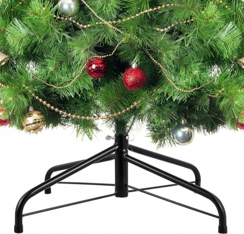 Stojak pod Choinkę Sztuczną Metalowy 45cm | Składana Podstawka na Pień 25mm