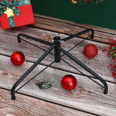 Stojak pod Choinkę Sztuczną Metalowy 45cm | Składana Podstawka na Pień 25mm
