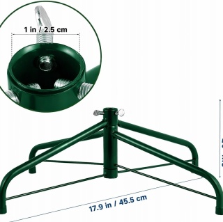 Stojak pod Choinkę Sztuczną Metalowy 45cm | Składana Podstawka na Pień 25mm