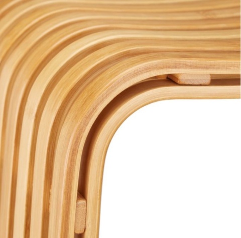 Stołek Bambusowy Relaxdays, stolik bambusowy