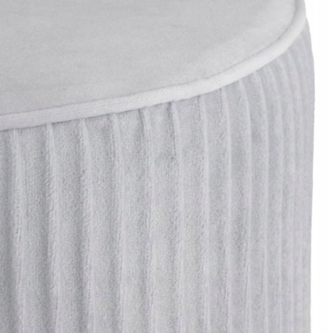 Stołek z metalowymi nogami skandynawski, puf aksamitny do toaletki