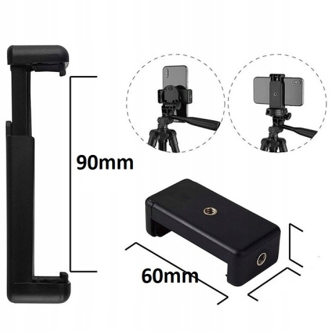 Tripod STATYW FOTOGRAFICZNY DO APARATU TELEFONU 165cm Czarny