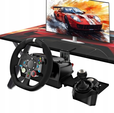 Uchwyt biurkowy (Desk Mount Clamp) do kierownicy gamingowej komputerowej