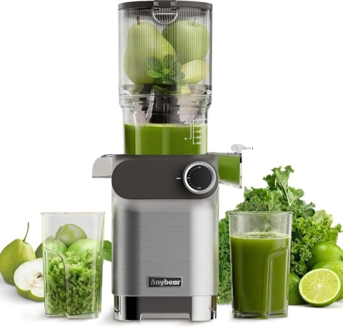 Wyciskarka wolnoobrotowa Anybear srebrny 200 W SJ-054C