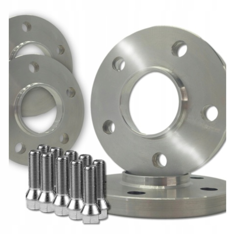 Dystanse, zestaw dystansów 15mm + 20mm | 5x112 | 66.6mm + śruby Audi, Mercedes-Benz oraz BMW