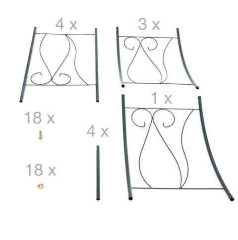 Zdobiona pergola ogrodowa, łuk 233 cm Relaxdays