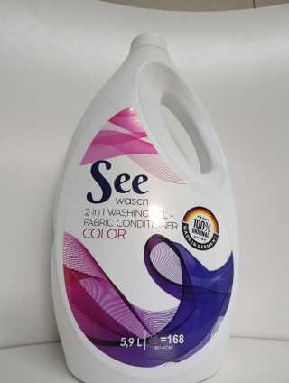 Żel do prania SEE Wasch COLOR 2 w 1 żel + płukanie 5.9L