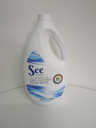 Żel do prania SEE Wasch WHITE 2 w 1 żel + płukanie 5.9L