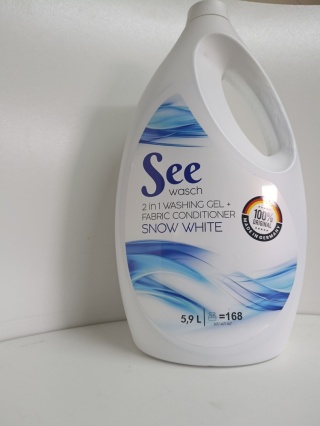 Żel do prania SEE Wasch WHITE 2 w 1 żel + płukanie 5.9L
