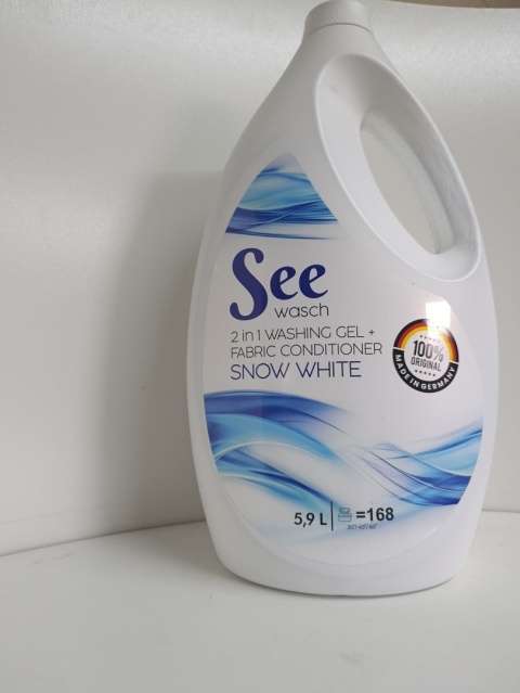 Żel do prania SEE Wasch WHITE 2 w 1 żel + płukanie 5.9L