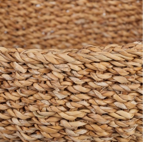 Zestaw 3 koszyków plecionych, kosz – naturalna trawa morska