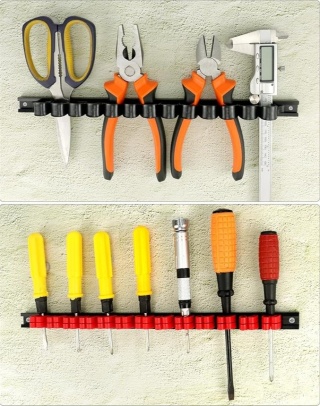 Zestaw 4 uchwytów na śrubokręty, uchwyt na narzędzia, organizer