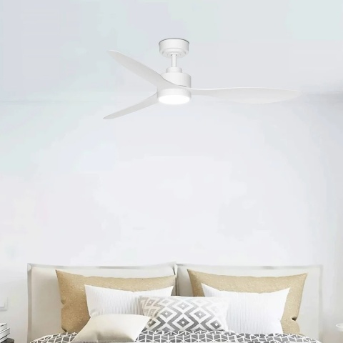 Aigostar wentylator sufitowy z oświetleniem LED/20W 2700-6500K 132cm biały + zdalne sterowanie ściemnialny