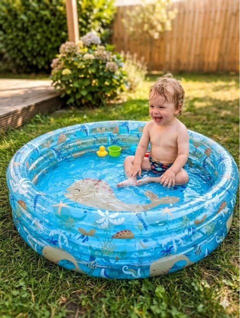 Basen dziecięcy brodzik dmuchany 3 pierścienie 23 x 99