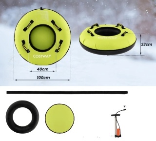 Costway Ślizgacz Dmuchany 100 cm