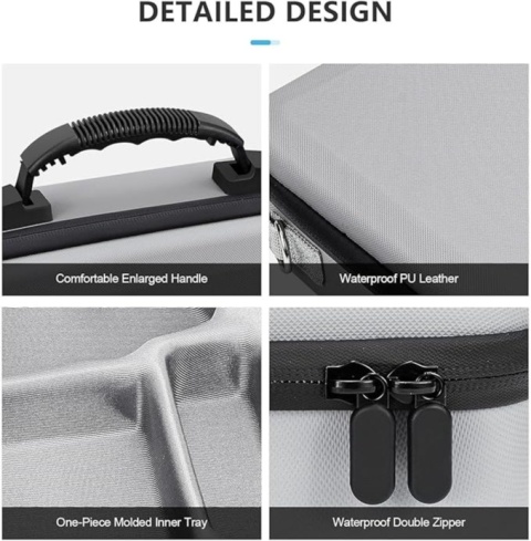 Etui Torba Podróżna dla dron - wodoodporna Walizka z Paskiem do DJI Mini 4 Pro Fly More Combo