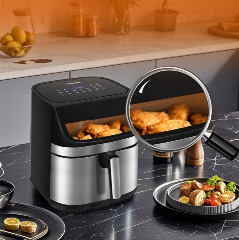 FRYTKOWNICA BEZTŁUSZCZOWA XXL AIR FRYER DUŻA FRYTOWNICA 8,8L Aigostar 2200W