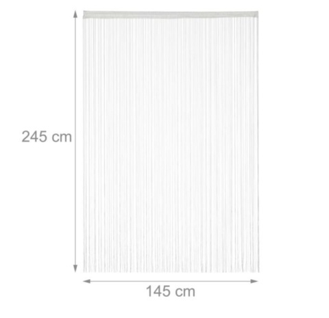 Firana sznurkowa zasłona 2 szt. 145x245 cm