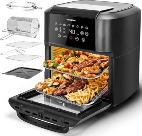 Frytkownica Air Fryer 12 L 1700 W, piekarnik wielofinkcyjny Aigostar