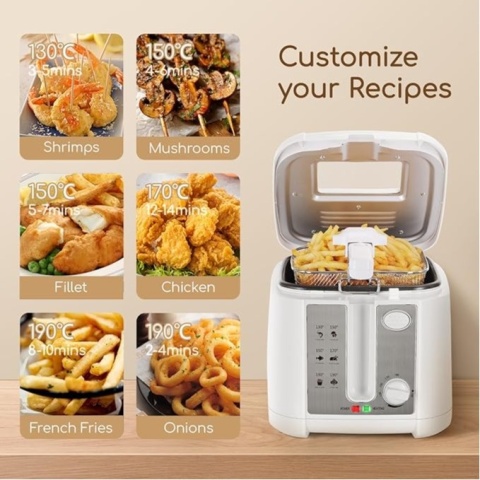 Frytkownica Olejowa Aigostar Indra 1650W 2.5L