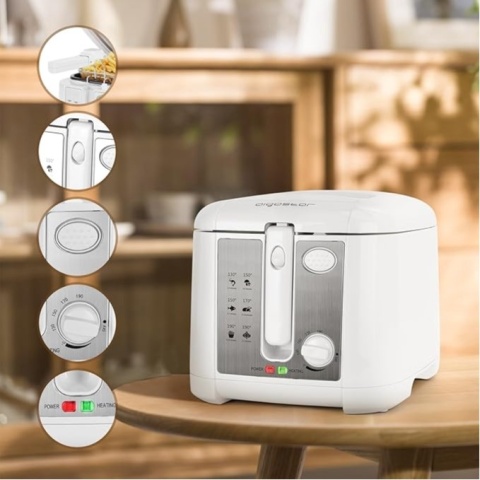 Frytkownica Olejowa Aigostar Indra 1650W 2.5L