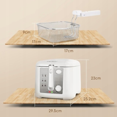 Frytkownica Olejowa Aigostar Indra 1650W 2.5L