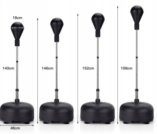 GRUSZKA PIŁKA BOKSERSKA ZE STOJAKIEM I RĘKAWICAMI Costway